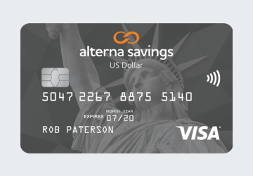 US dollar credit card image